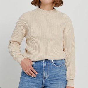 Frank and Oak Ribbed Mockneck Sweater